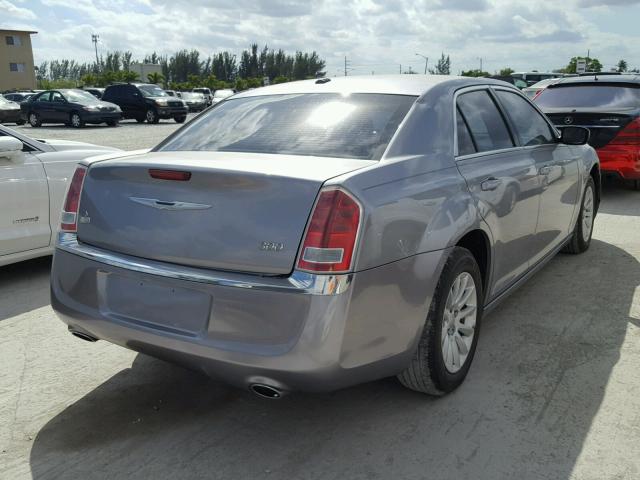 2C3CCAAG6DH572346 - 2013 CHRYSLER 300 GRAY photo 4