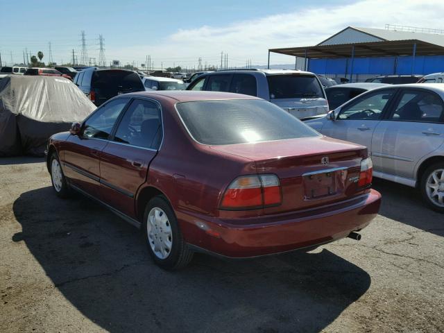 1HGCD5633VA053679 - 1997 HONDA ACCORD LX RED photo 3