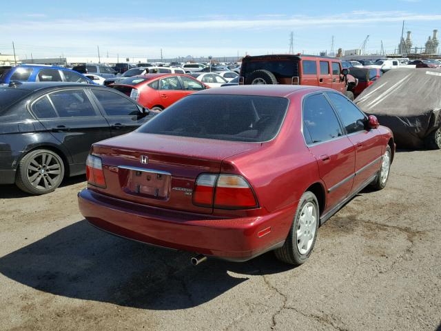 1HGCD5633VA053679 - 1997 HONDA ACCORD LX RED photo 4