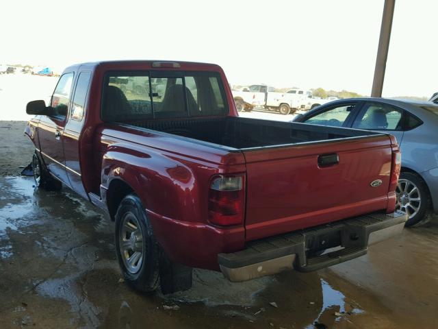 1FTYR14U51PA99676 - 2001 FORD RANGER SUP MAROON photo 3