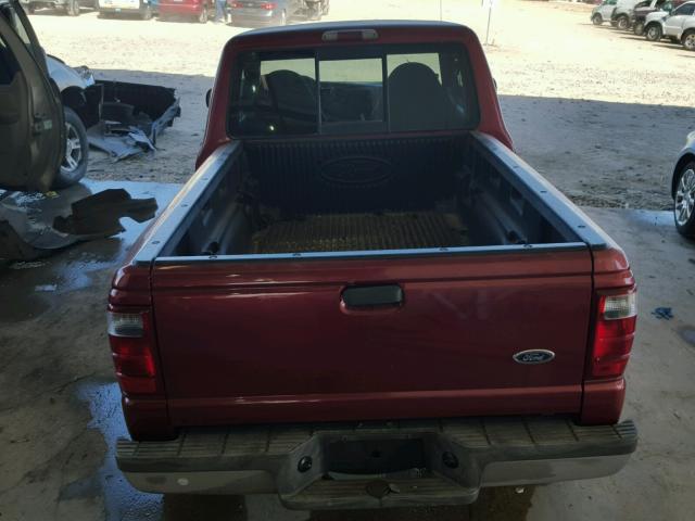 1FTYR14U51PA99676 - 2001 FORD RANGER SUP MAROON photo 6