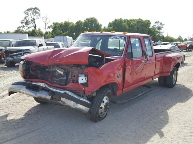 1FTJX35F5VEC99204 - 1997 FORD F350 RED photo 2