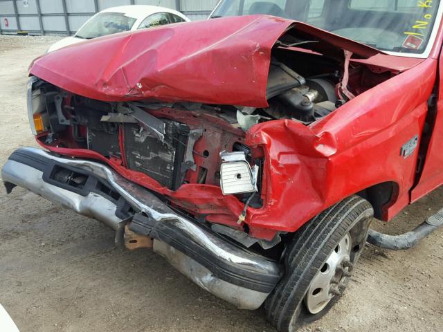 1FTJX35F5VEC99204 - 1997 FORD F350 RED photo 9