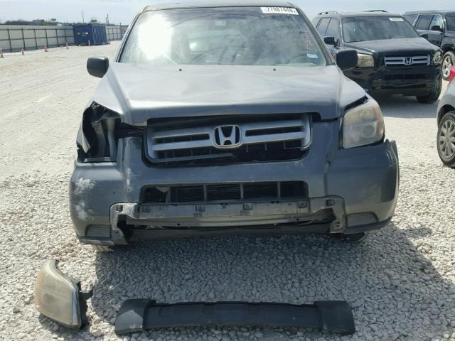 5FNYF28137B010687 - 2007 HONDA PILOT LX CHARCOAL photo 9