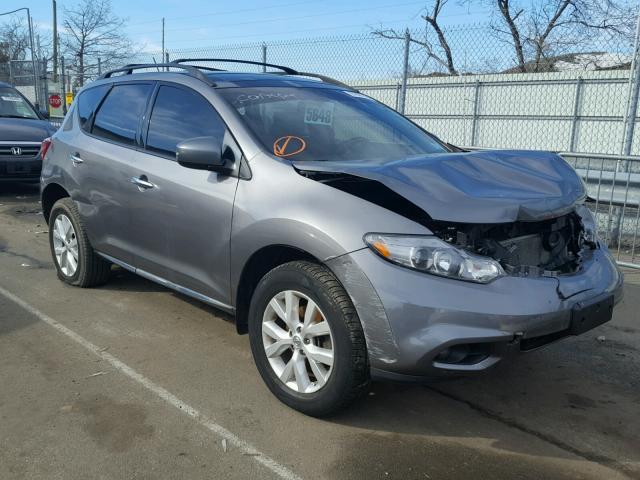 JN8AZ1MW3DW311251 - 2013 NISSAN MURANO S GRAY photo 1