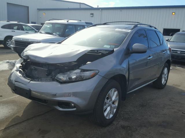 JN8AZ1MW3DW311251 - 2013 NISSAN MURANO S GRAY photo 2