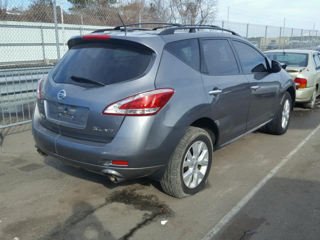 JN8AZ1MW3DW311251 - 2013 NISSAN MURANO S GRAY photo 4