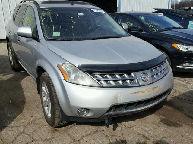 JN8AZ08W87W618696 - 2007 NISSAN MURANO SL SILVER photo 1