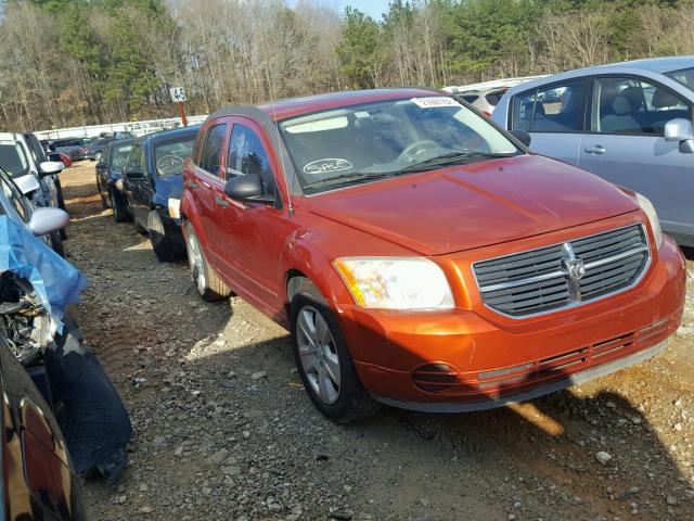 1B3JB48B17D502807 - 2007 DODGE CALIBER SX ORANGE photo 1