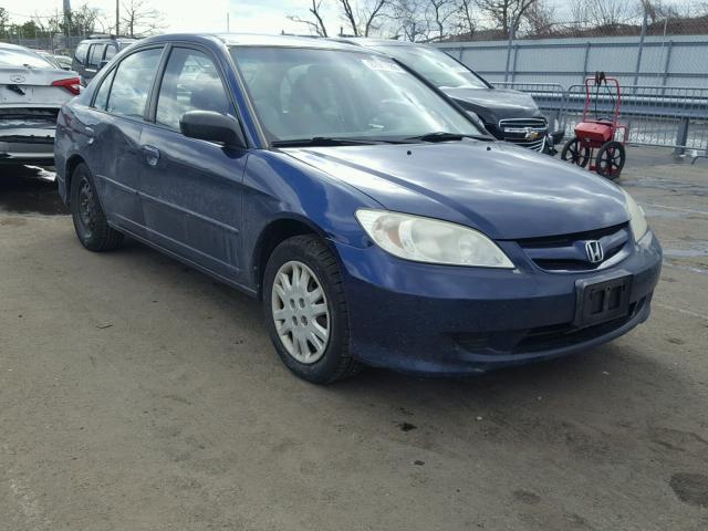 2HGES16575H575712 - 2005 HONDA CIVIC LX BLUE photo 1