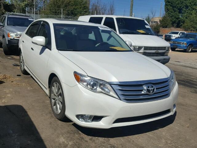 4T1BK3DB9BU393696 - 2011 TOYOTA AVALON BAS WHITE photo 1