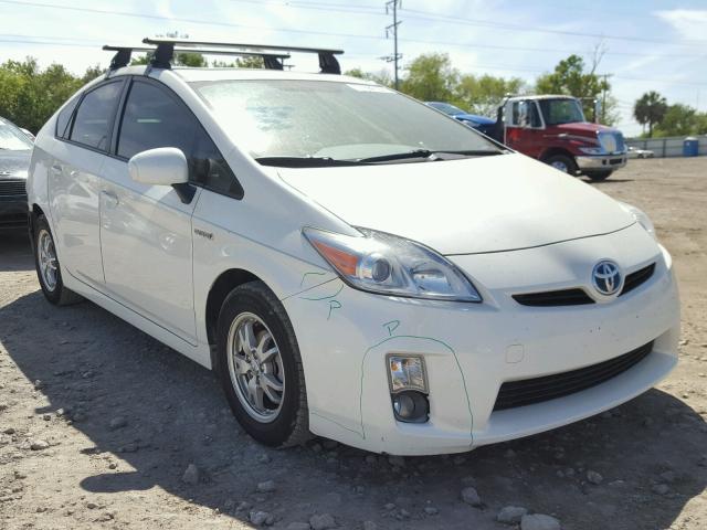 JTDKN3DU4B1433570 - 2011 TOYOTA PRIUS WHITE photo 1