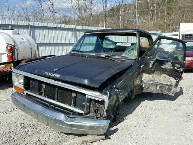 1B7FE16Y5KS107969 - 1989 DODGE D-SERIES D BLACK photo 2