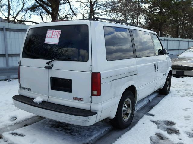 1GKDM19WXYB532783 - 2000 GMC SAFARI XT WHITE photo 4