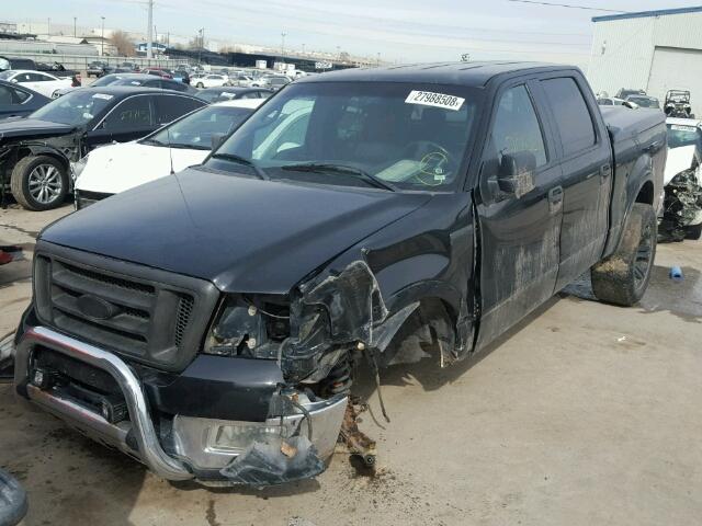 1FTPW14565KB45497 - 2005 FORD F150 SUPER BLACK photo 2