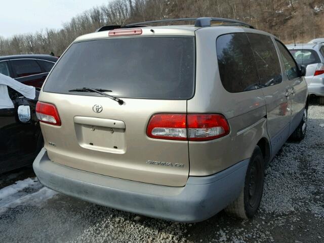 4T3ZF19C33U515101 - 2003 TOYOTA SIENNA CE TAN photo 4