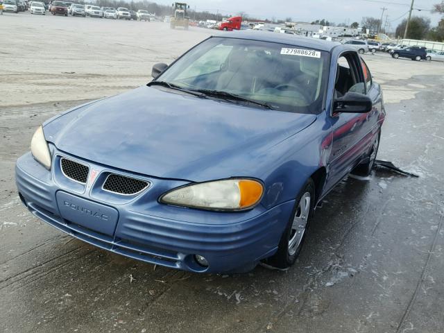 1G2NE12T0XM786023 - 1999 PONTIAC GRAND AM S BLUE photo 2