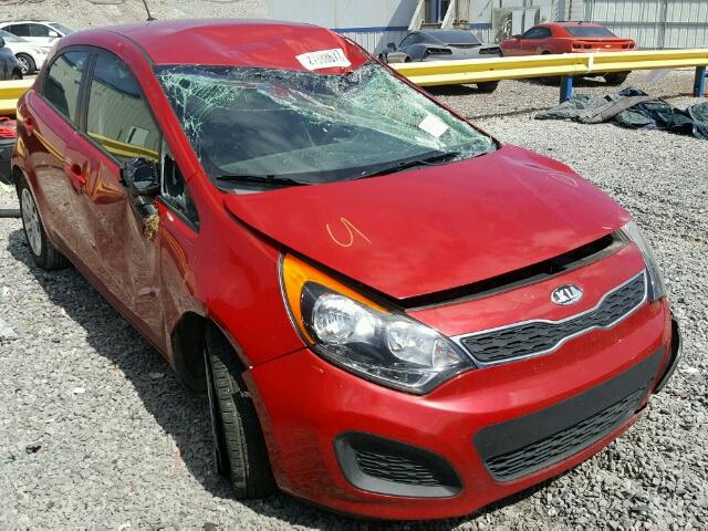 KNADN5A38D6227719 - 2013 KIA RIO EX RED photo 1