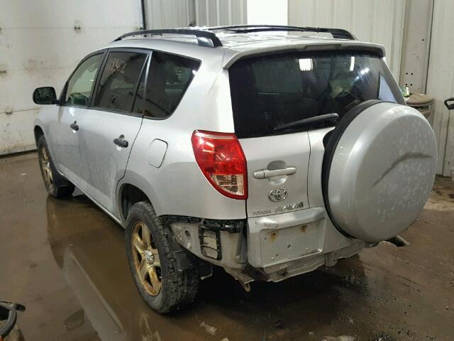 JTMBD33V986083619 - 2008 TOYOTA RAV4 SILVER photo 3