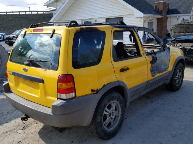 1FMYU04111KA73616 - 2001 FORD ESCAPE XLT YELLOW photo 4