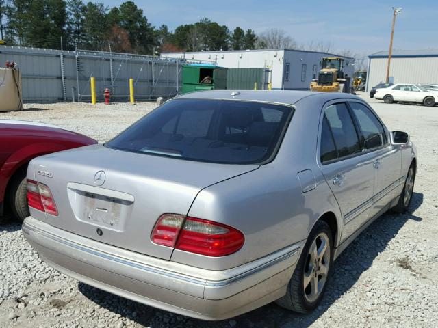 WDBJF65J02B484894 - 2002 MERCEDES-BENZ E 320 SILVER photo 4