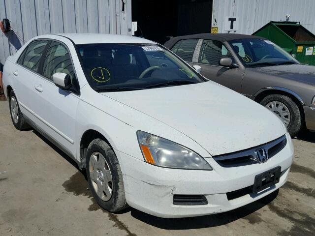 1HGCM56466A143578 - 2006 HONDA ACCORD LX WHITE photo 1