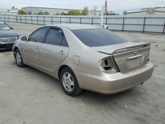 4T1BF32K53U554733 - 2003 TOYOTA CAMRY LE GOLD photo 3