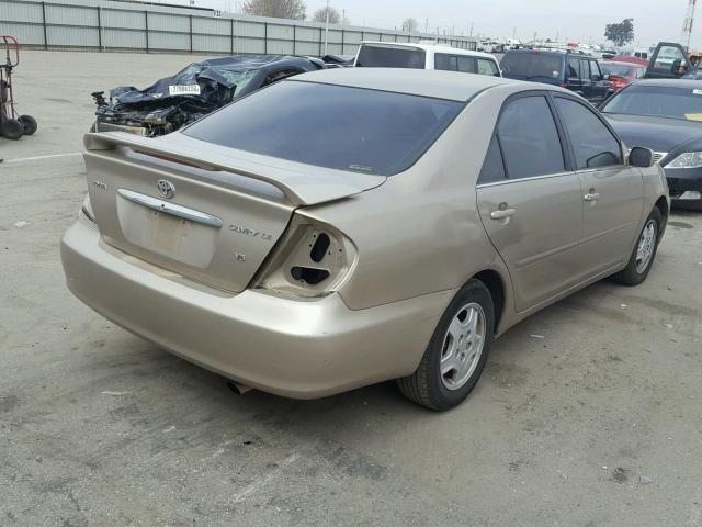 4T1BF32K53U554733 - 2003 TOYOTA CAMRY LE GOLD photo 4