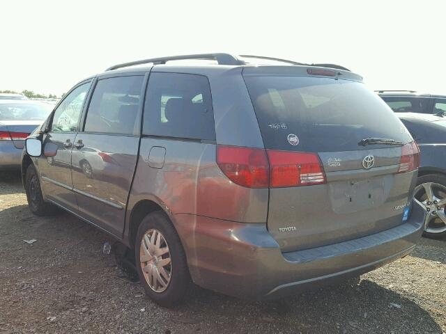 5TDZA23C85S298615 - 2005 TOYOTA SIENNA CE GRAY photo 3