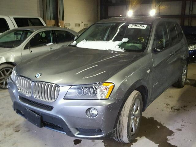 5UXWX5C52CL723814 - 2012 BMW X3 XDRIVE2 CHARCOAL photo 2