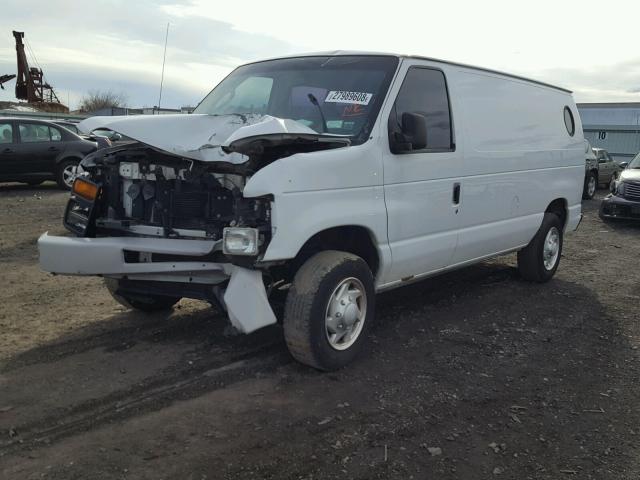 1FTNE14W58DB21848 - 2008 FORD ECONOLINE WHITE photo 2