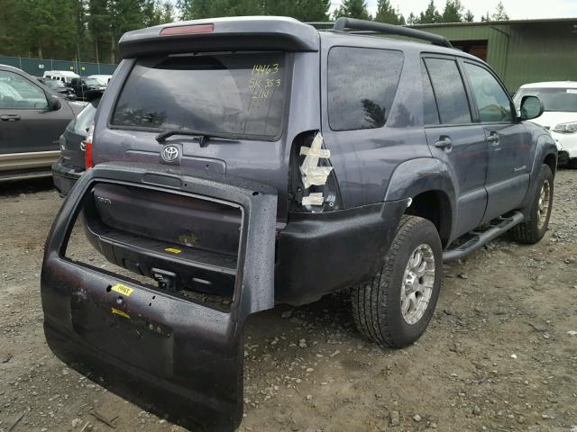 JTEBU14R170105857 - 2007 TOYOTA 4RUNNER SR GRAY photo 4