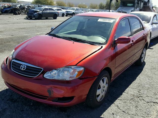 1NXBR30E78Z942591 - 2008 TOYOTA COROLLA CE RED photo 2