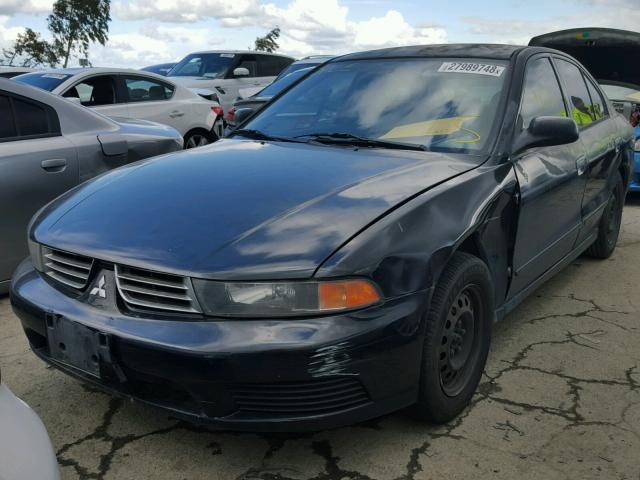 4A3AA36G12E087045 - 2002 MITSUBISHI GALANT DE BLACK photo 2