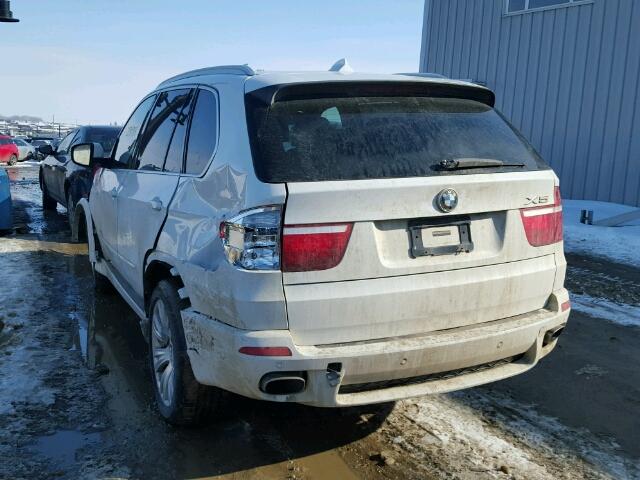 5UXFE8C56AL310900 - 2010 BMW X5 XDRIVE4 WHITE photo 3