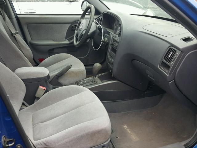 KMHDN46D55U925423 - 2005 HYUNDAI ELANTRA GL BLUE photo 5