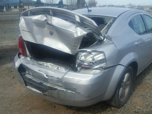 1B3CC5FB4AN142318 - 2010 DODGE AVENGER R/ SILVER photo 9