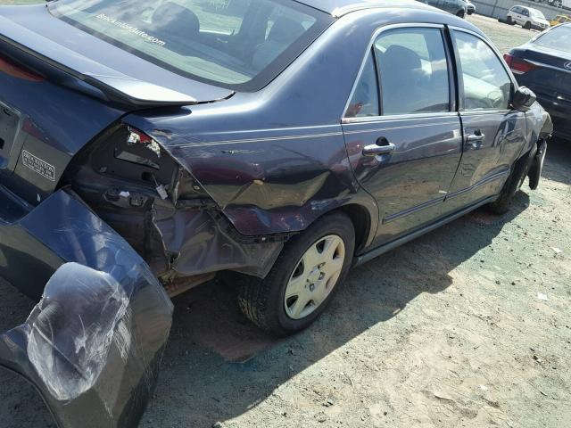 3HGCM56496G700436 - 2006 HONDA ACCORD LX BLUE photo 9