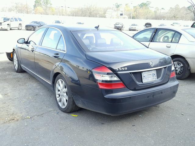 WDDNG71X98A184727 - 2008 MERCEDES-BENZ S 550 BLACK photo 3