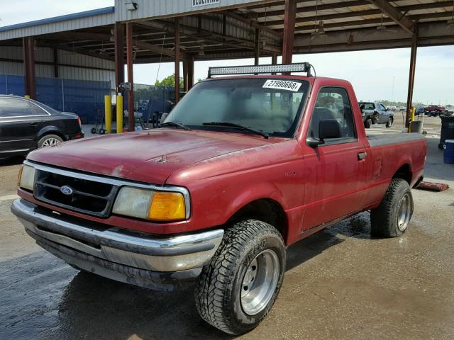 1FTCR10A3TUB04075 - 1996 FORD RANGER MAROON photo 2