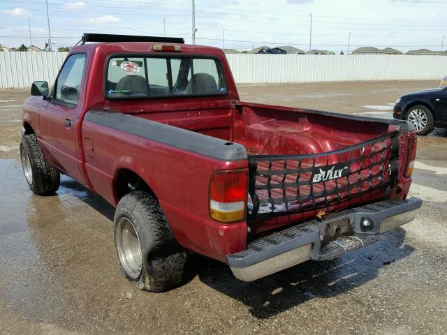 1FTCR10A3TUB04075 - 1996 FORD RANGER MAROON photo 3