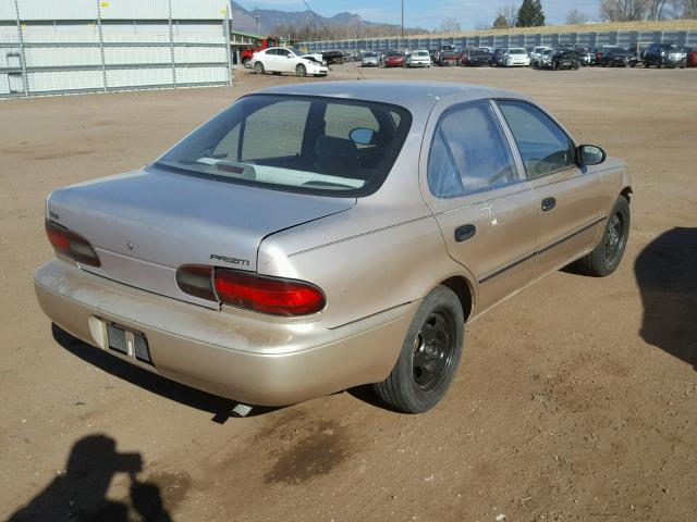 1Y1SK5264TZ047531 - 1996 GEO PRIZM BEIGE photo 4