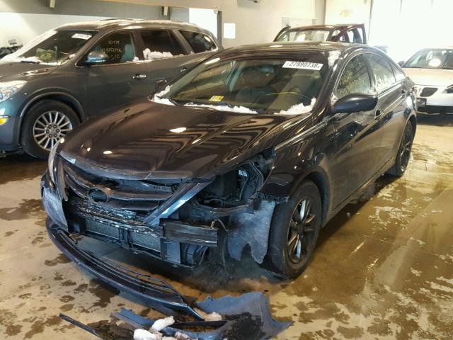 5NPEB4AC3DH665418 - 2013 HYUNDAI SONATA GLS BLUE photo 2