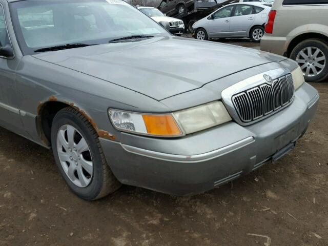 2MEFM75W1YX723145 - 2000 MERCURY GRAND MARQ GRAY photo 9