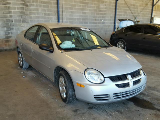 1B3ES56C25D277605 - 2005 DODGE NEON SXT SILVER photo 1