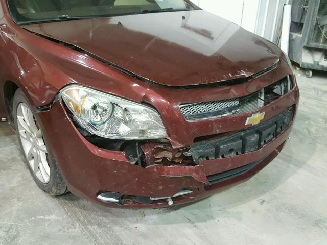 1G1ZK57768F262592 - 2008 CHEVROLET MALIBU LTZ 栗色 照片 9
