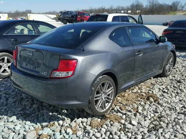 JTKJF5C77D3062887 - 2013 TOYOTA SCION TC GRAY photo 4