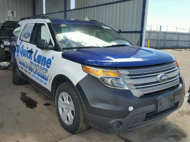 1FM5K8B82DGB77725 - 2013 FORD EXPLORER BLUE photo 1