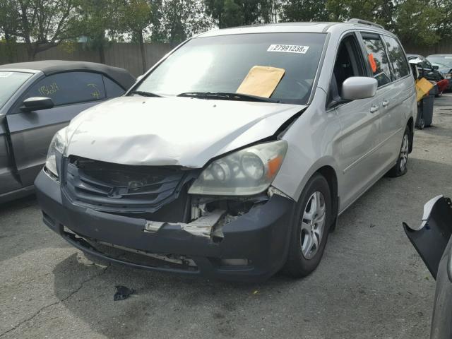 5FNRL38795B113147 - 2005 HONDA ODYSSEY EX SILVER photo 2