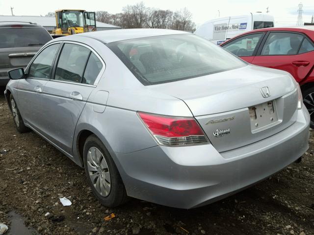 1HGCP26348A159519 - 2008 HONDA ACCORD LX SILVER photo 3